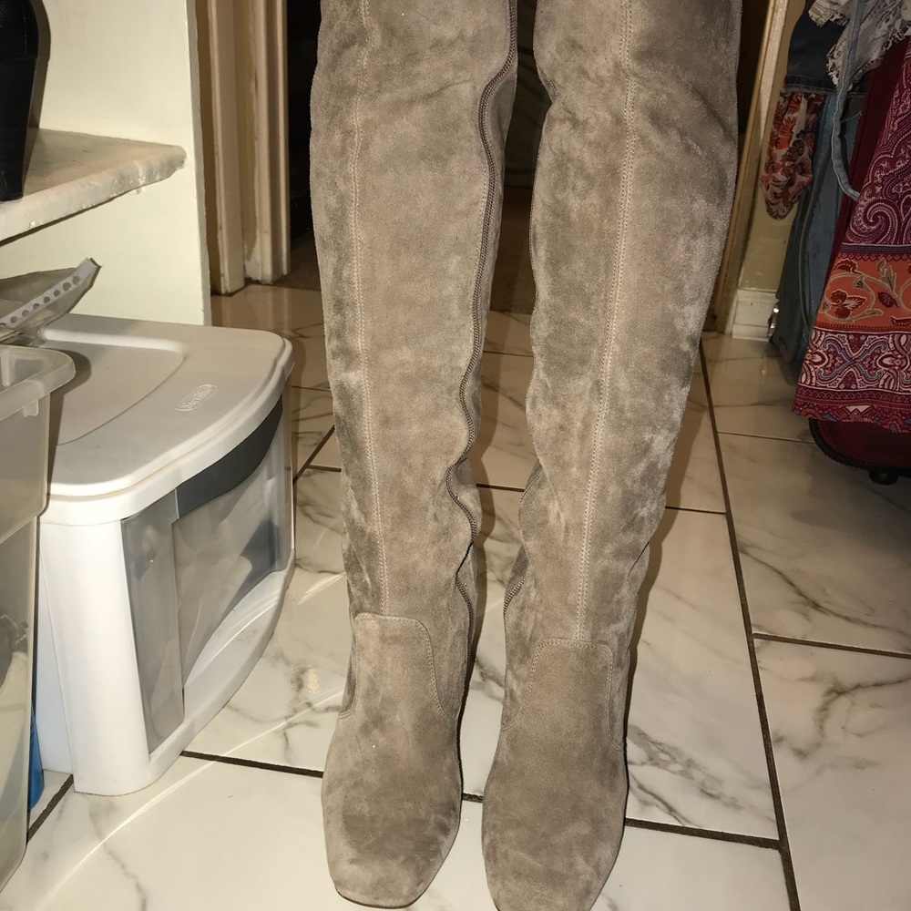 Fashion Pymes Suede over the knee boot